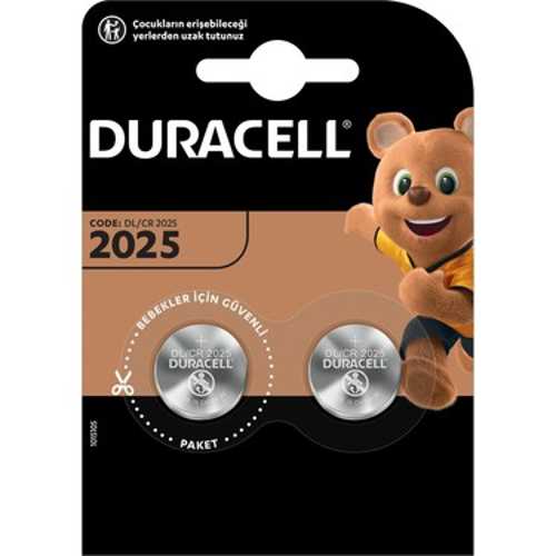 DURACELL LITHIUM CR2025 2Lİ 3 VOLT