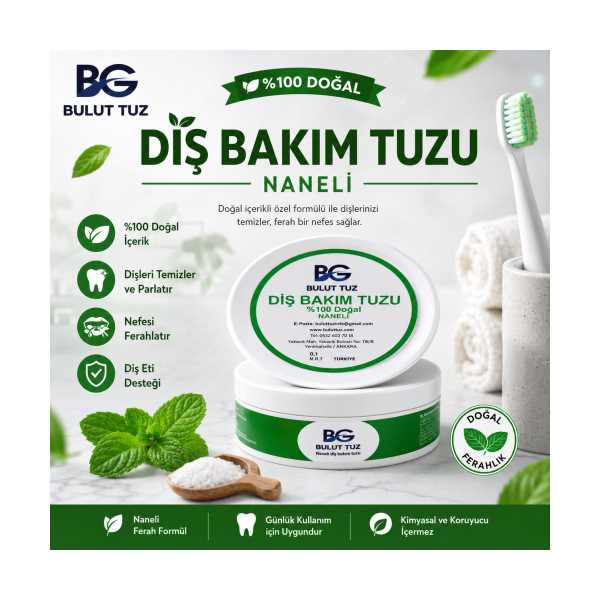 DİŞ BAKIM TUZU NANELİ 100 GR