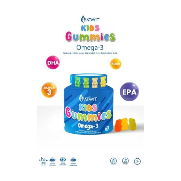 ATAVİT OMEGA 3 FİSH OİL BALIK YAĞI GUMMİES KİDS