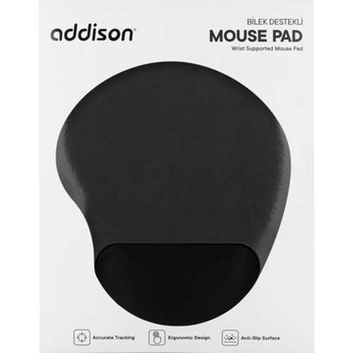 ADDİSON 300521 BİLEKLİK DESTEKLİ SİYAH MOUSE PAD
