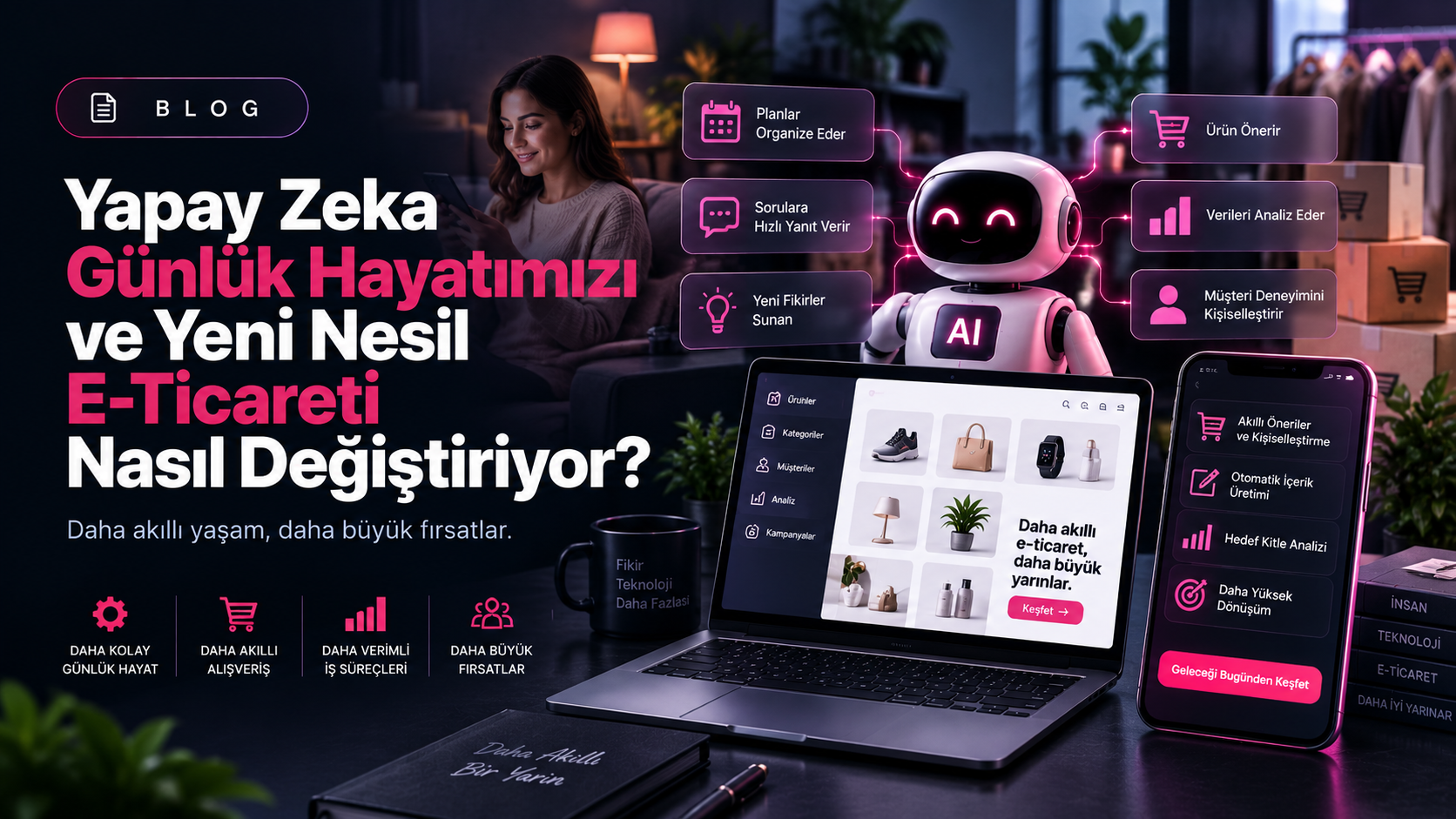 Yapay Zeka Günlük Hayatımızı ve Yeni Nesil E-Ticareti Nasıl Değiştiriyor?