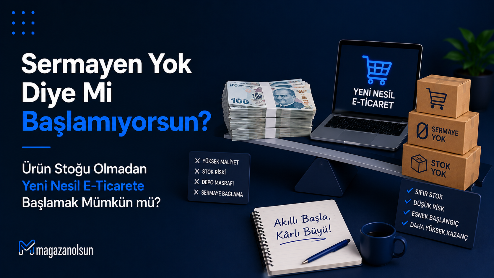 Sermayen Yok Diye Mi Başlamıyorsun? Ürün Stoğu Olmadan Yeni Nesil E-Ticarete Başlamak Mümkün mü?