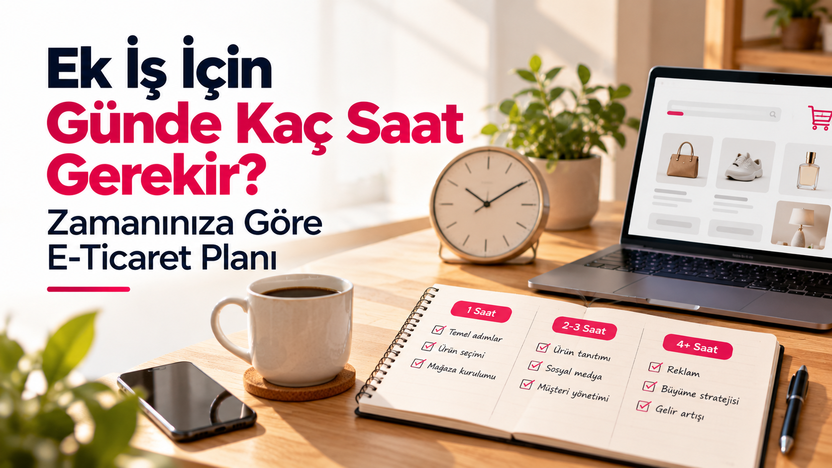 Ek İş İçin Günde Kaç Saat Gerekir? Zamanınıza Göre E-Ticaret Planı