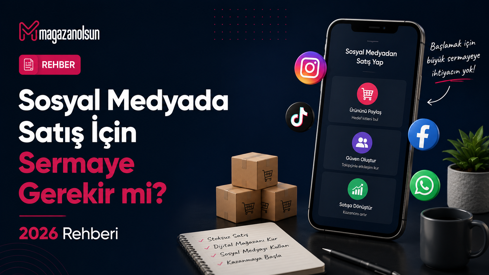 Sosyal Medyada Satış İçin Sermaye Gerekir mi? 2026 Rehberi