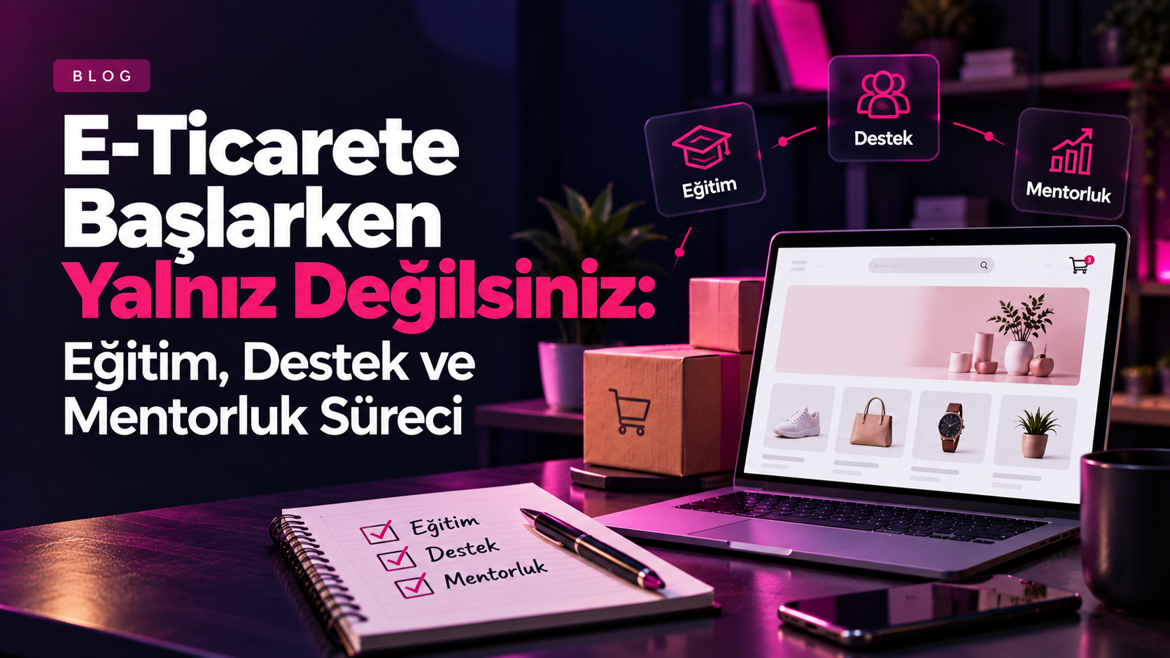 E-Ticarete Başlarken Yalnız Değilsiniz: Eğitim, Destek ve Mentorluk Süreci